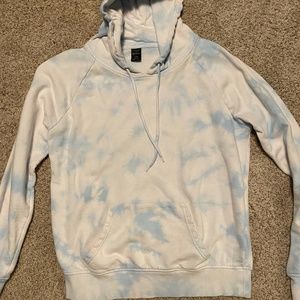 Tie Dye Blue and White Sweatshirt